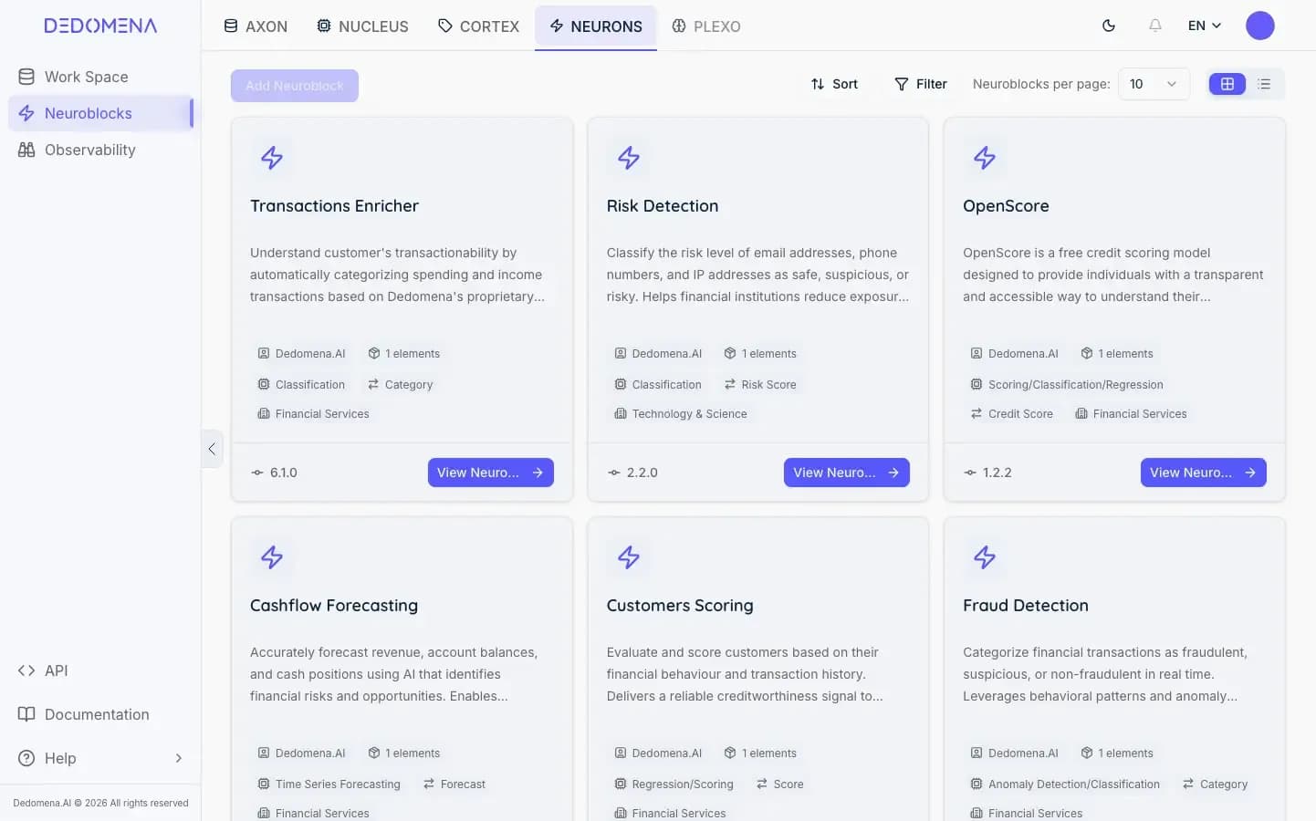 Select the AI Applets you need
