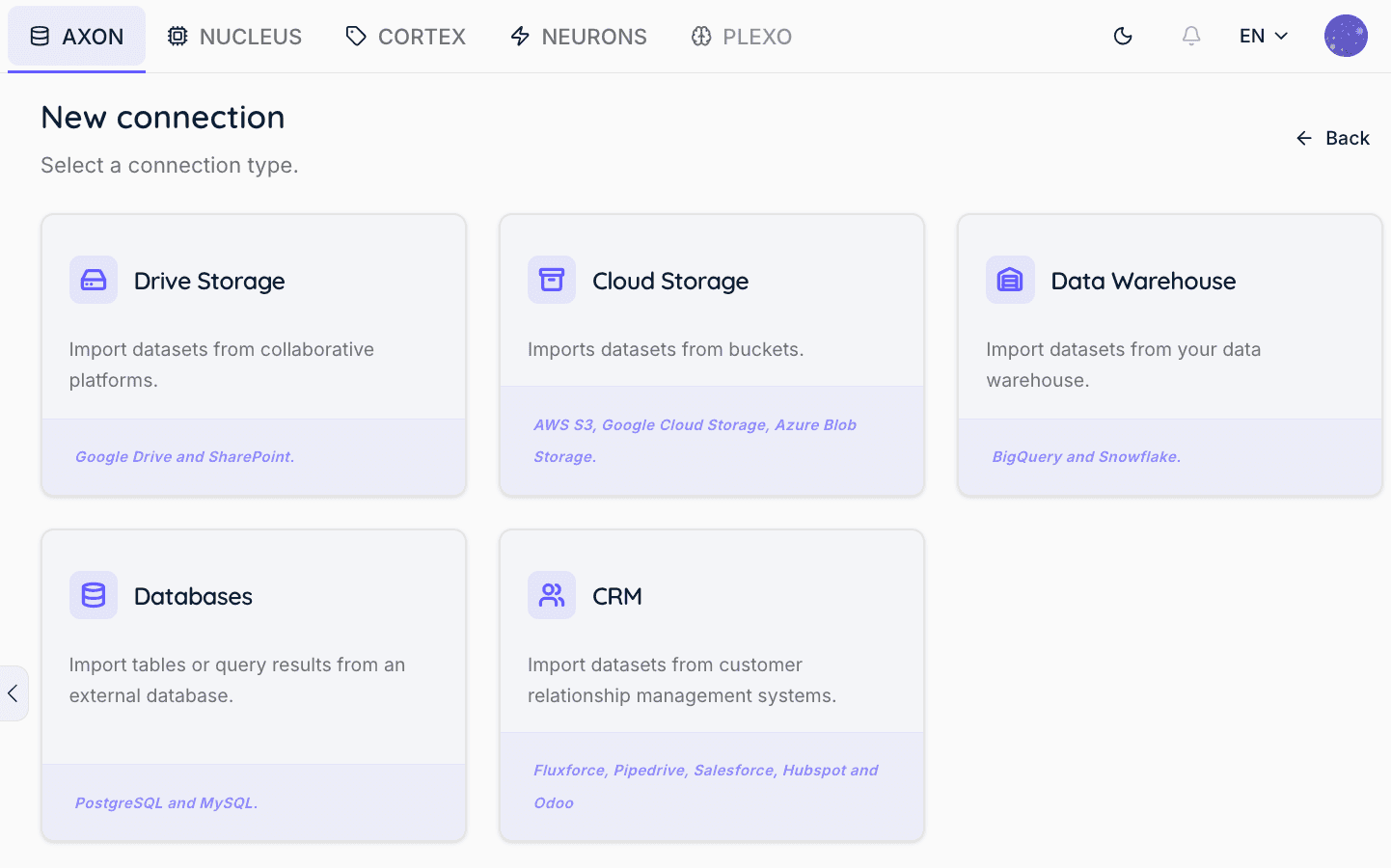 Configure a connection