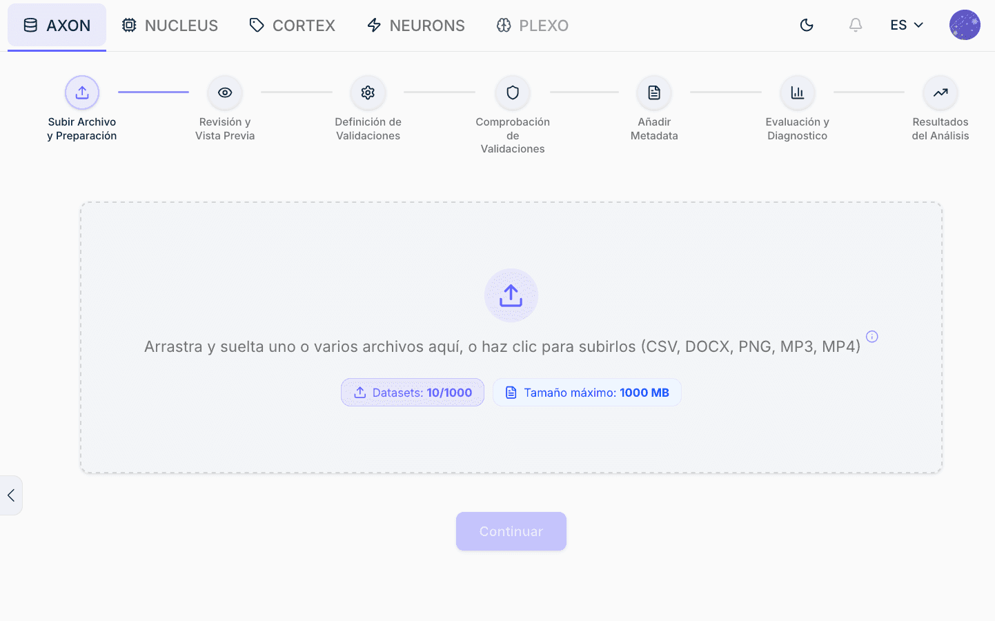 Selecciona el dataset